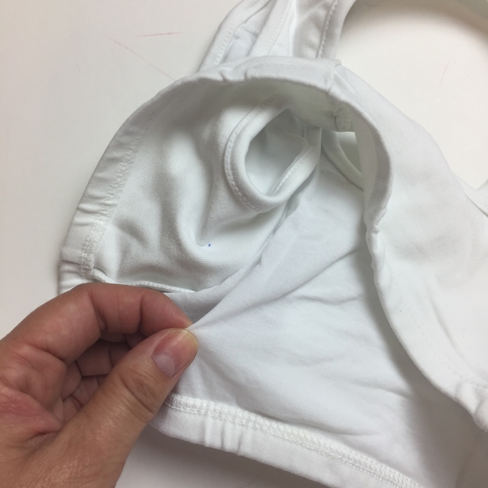 Compression Sports Bra Women Open Back White XS-S - Picture 4 of 6